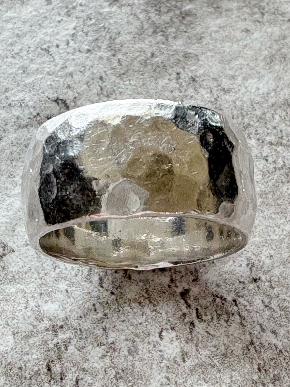 Silpada Sterling Silver Hammered Ring, Size 8